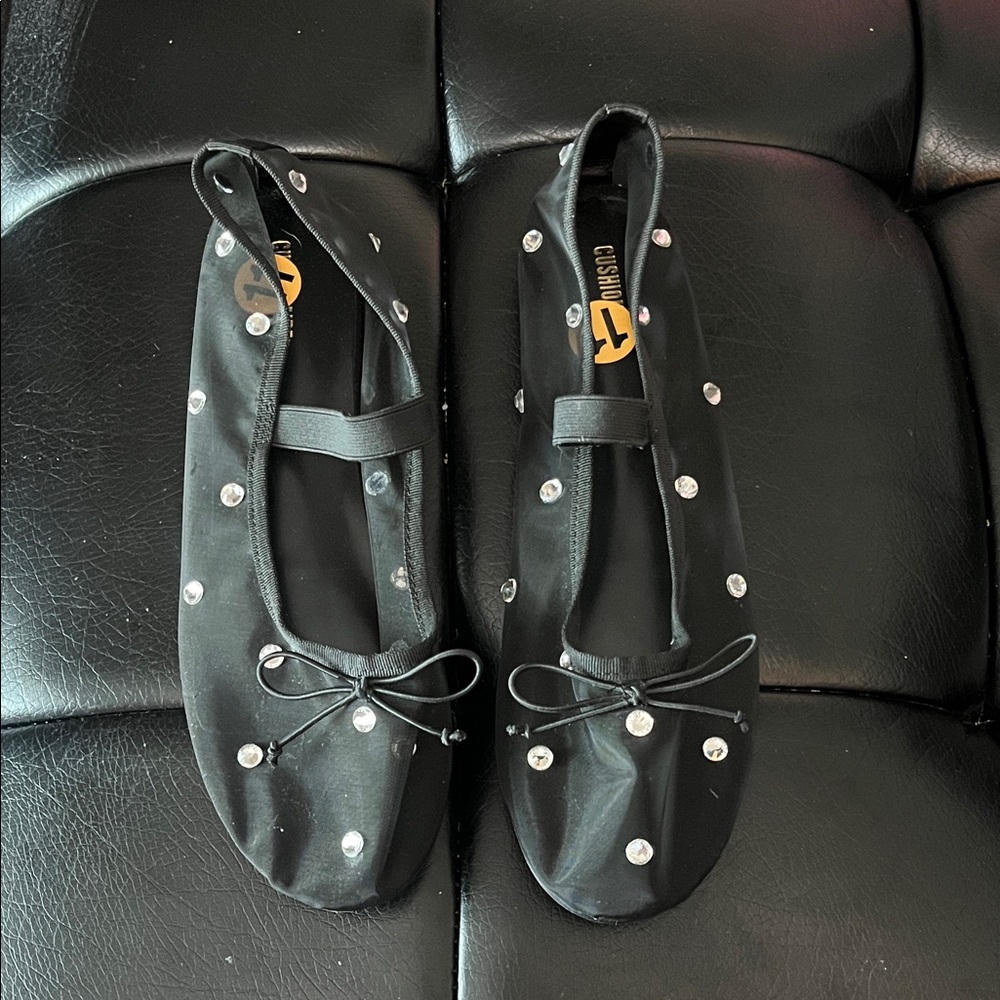 Black Studded Women's Shoes